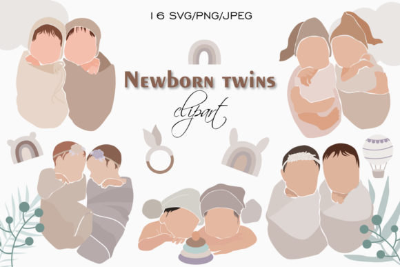 Download Newborn Clipart, Boho Baby Clipart SVG - Premium Resources